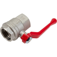 Шаровой кран для воды Valfex PREMIUM латунный 1" ВР/ВР рычаг, никелированный 11Б27фт1М VF.214.NR2.100.PREMIUM