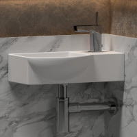 Подвесной умывальник Ceramicanova Element прямоугольный, с крепежом 400x220x120 мм CN6039L