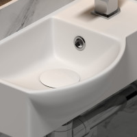 Подвесной умывальник Ceramicanova Element прямоугольный, с крепежом 400x220x120 мм CN6039L