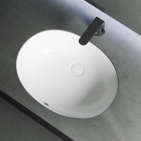 Умывальник Ceramicanova Element овальный, встраиваемый под столешницу 560x420x195 мм CN6043