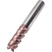 Фреза концевая твердосплавная до 65 НRC Серия 310 (10х25х75 мм; 4-х перая; TiAlSIN; 45 градусов; хв-к 10 мм) Partner 310100