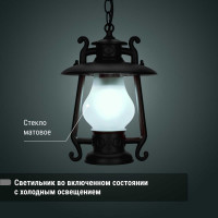 Светильник уличный TDM ELECTRIC "Кантри" 60 Вт, подвес, матовое/черный, Е27 SQ0330-0100