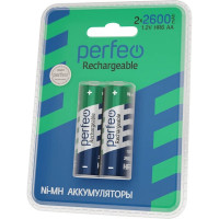 Аккумулятор Perfeo AA2600mAh/2BL Пластик 2 шт в блистере 30014781