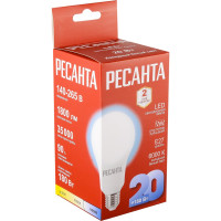 Светодиодная лампа Ресанта LL-R-A80-20W-230-6K-E27 груша, 20Вт, холодный, Е27 76/1/76