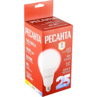 Светодиодная лампа Ресанта LL-R-A95-25W-230-4K-E27 груша, 25Вт, нейтральный, Е27 76/1/77