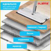 Швабра с отжимом и двухкамерным ведром LAIMA Pro Clean 11 л/9 л 607979