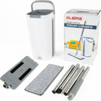 Швабра с отжимом и двухкамерным ведром LAIMA Pro Clean 11 л/9 л 607979