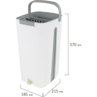 Швабра с отжимом и двухкамерным ведром LAIMA Pro Clean 11 л/9 л 607979