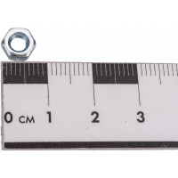 Гайка МЕТАЛЛСЕРВИС M4, DIN 934, цинк, 100 шт. 1238962