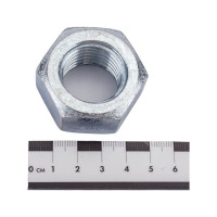 Гайка МЕТАЛЛСЕРВИС М27, DIN 934, цинк, 4 шт. 1239335