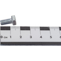 Болт МЕТАЛЛСЕРВИС M6x12, DIN 933, с полной резьбой, цинк, 50 шт. 1239320