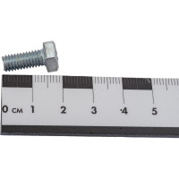 Болт МЕТАЛЛСЕРВИС M6x14, DIN 933, с полной резьбой, цинк, 50 шт. 1239321