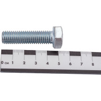 Болт МЕТАЛЛСЕРВИС М12x45, DIN 933, с полной резьбой, цинк, 10 шт. 1239328