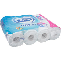 Туалетная бумага ZEWA Plus 2-х слойная, 12 рулонов, 12x23 м, свежесть океана 144136 114752