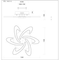 Светодиодная потолочная люстра Moderli Milly V10171-CL