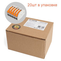 Строительно-монтажная 5-проводная клемма STEKKER LD222-615 39868