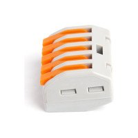 Строительно-монтажная 5-проводная клемма STEKKER LD222-615 39868