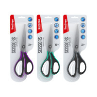 Ножницы Berlingo Easycut 350 23 см, ассорти, эргономичные ручки, мягкие вставки, европодвес DNn_23035