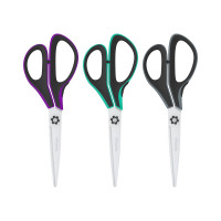 Ножницы Berlingo Easycut 350 23 см, ассорти, эргономичные ручки, мягкие вставки, европодвес DNn_23035