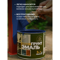 Грунт-эмаль 3 в 1 Радугамалер синяя 1,9 кг 4650001276100