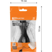 Дата-кабель TDM ELECTRIC ДК 2, USB - USB Type-C, 1 м, черный SQ1810-0302