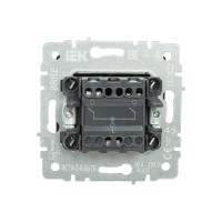 1-клавишный выключатель IEK Brite 10а вс10-1-0-брг графит BR-V10-0-10-K53