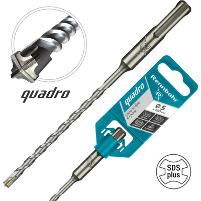 Бур Quadro (5x160 мм; SDS+) RENNBOHR 510516