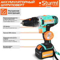 Аккумуляторная дрель-шуруповерт Sturm CD3224L
