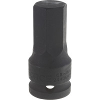 Ударная цельная головка-бита 6 гранная, 1/2", 19 мм FORCE 24406019