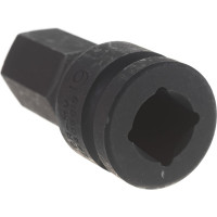 Ударная цельная головка-бита 6 гранная, 1/2", 19 мм FORCE 24406019