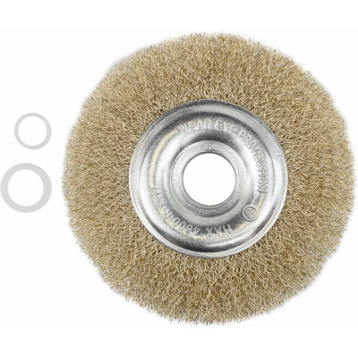 Кордщетка дисковая латунная для УШМ 125 мм, в блистере ROCKFORCE RF-BWF005(29085)