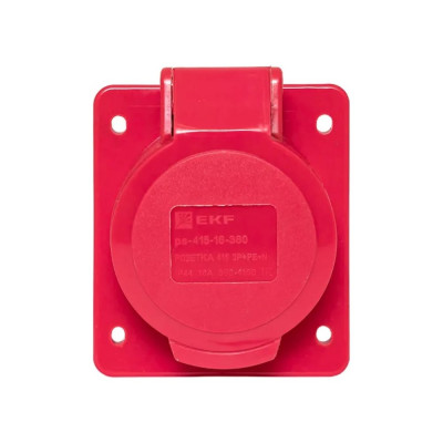 Розетка стационарная внутренняя EKF 415 3Р+РЕ+N 16А 380В IP44 ps-415-16-380