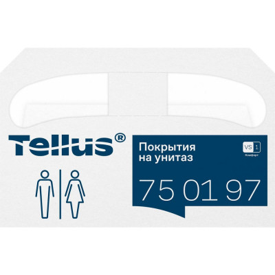 Покрытия на унитаз Tellus Advanced белый V1 (250 листов) арт. 750197 25460
