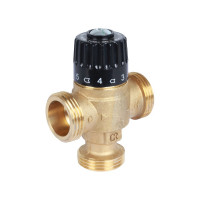 Термостатический смесительный клапан STOUT 1 НР, 30-65°С, KV 1.8 SVM-0125-186525 RG008TIGH10JQU