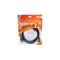 Кабель Telecom HDMI-19M --- HDMI-19M, ver 2.0+3D/Ethernet, 2 фильтра, 2m TCG200F-2M
