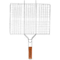 Решетка-гриль FEONA 40х30х1.5 СМ хромированная поверхность, деревянная ручка 140-0002 203607