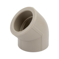 Угольник VALFEX PP-R серый, 50 мм, 45 градусов 10107050Г 127-0469