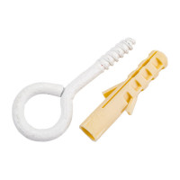 Петля-шуруп ЕВРОПАРТНЕР бел. L20 х d4 x O10 мм 2 шт. 13 6300 1