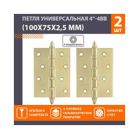 Универсальная петля НОРА-М 4"-4ВВ СНР SB мат.лат.покр.100х75х2,5 №2 10073