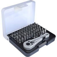 Набор бит с трещоткой CUSTOR PH PZ SL HEX TORX 51 предмет HL-51AOSBT1A34A