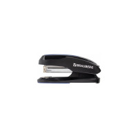 Степлер BRAUBERG Super №24/6 26/6, до 30 листов, черно-синий 229084