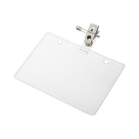 Бейдж Attache 120х87 мм, металлический зажим/булавка, 10 шт 1065БГК 107618