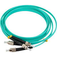Оптический патч-корд TopLAN дуплексный, FC/PC-ST/PC, MM 50/125, 3 м, DPC-TOP-OM3-FC/P-ST/P-3.0