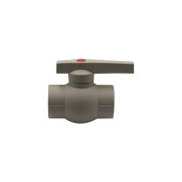 Шаровой кран VRT 32, ручка, PP-R EVER plast, серый 538459