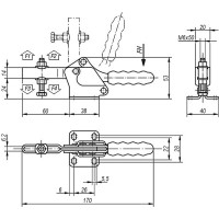 Устройство зажимное горизонтальное KIPP K0074.0150