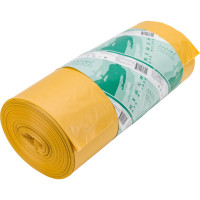 Мешок мусорный желтый (25 шт/рул; 180 л; 900x1100 мм; 70 мкм; ПВД) ALMIN AL-811715n