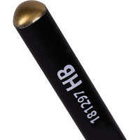 Карандаш чернографитный 12 шт в упаковке BRAUBERG BlackWhite HB трехгранный без резинки заточен 181297