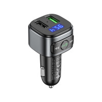 Автомобильное зарядное устройство Hoco E67, bluetooth FM Transmitter, 1xUSB, QC3.0, черный 6931474762122