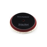 Круг полировальный из стриженого меха Stripy Wool Pad 130 мм Shine systems SS542