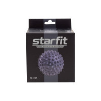 Мяч для миофасциального релиза Starfit RB-201 9 см, PVC, массажный, серый  УТ-00019048
